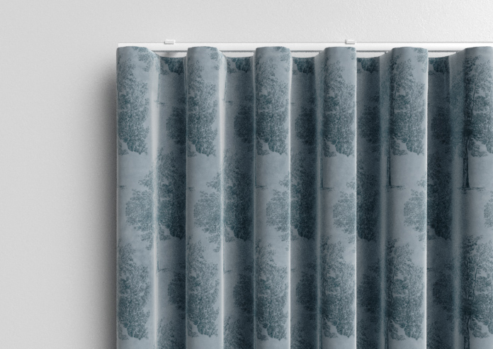 Vintage Tree Velvet, Monochrome - Made to Measure Curtains - Image 14